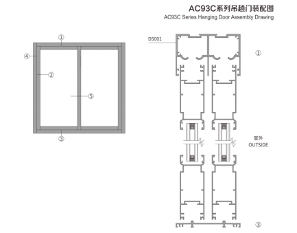 南方鋁業(yè)AC93C系列吊趟門